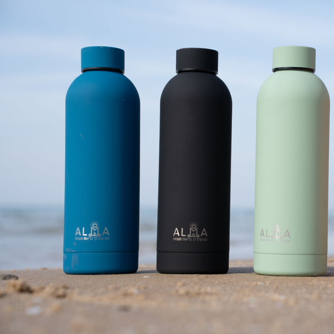 בקבוק לשתייה "עלמה" כחול