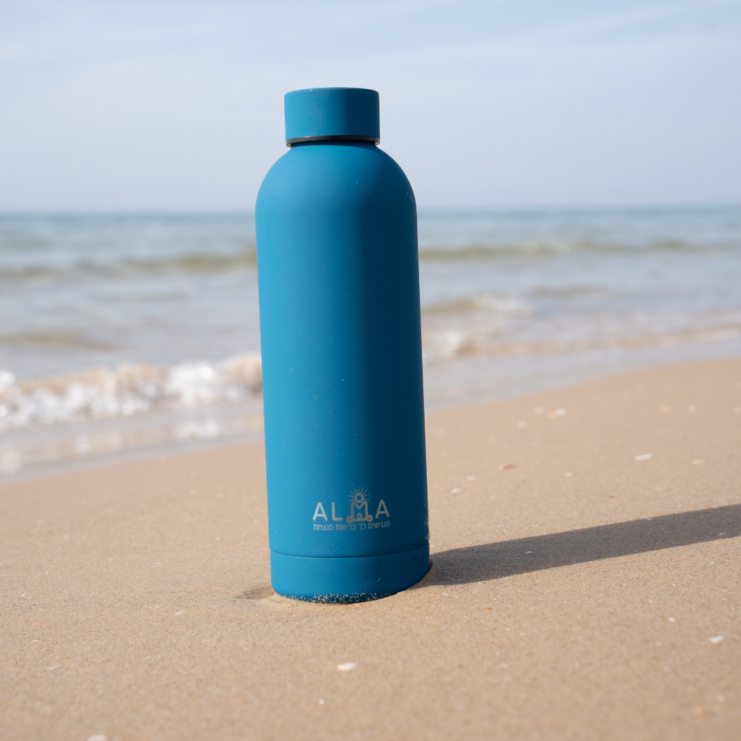 בקבוק לשתייה "עלמה" כחול