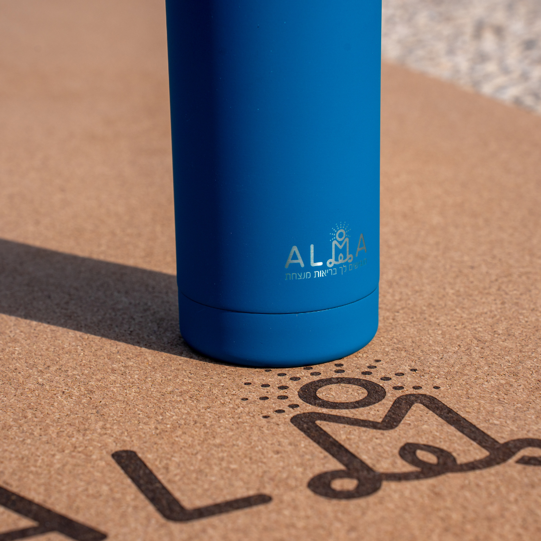 בקבוק לשתייה "עלמה" כחול