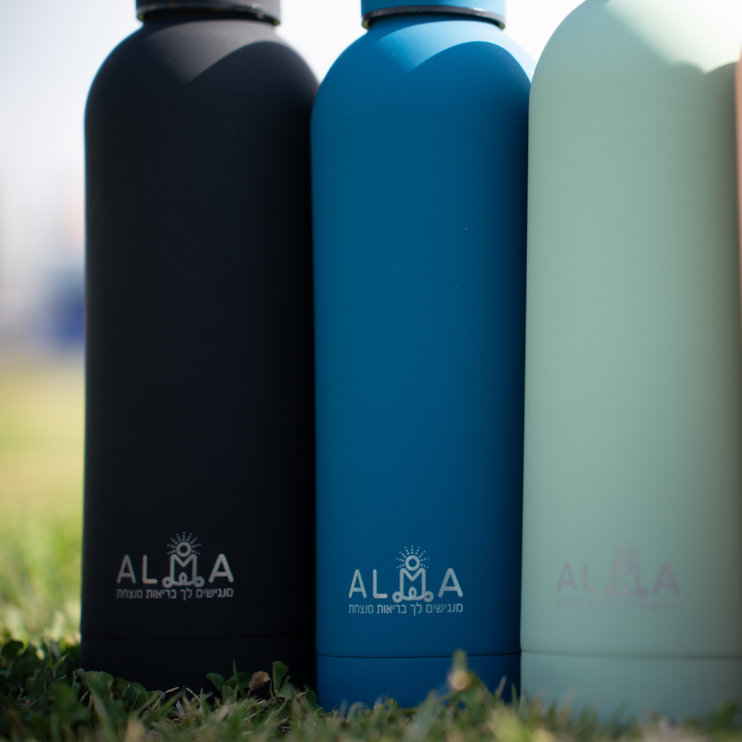 בקבוק לשתייה "עלמה" כחול