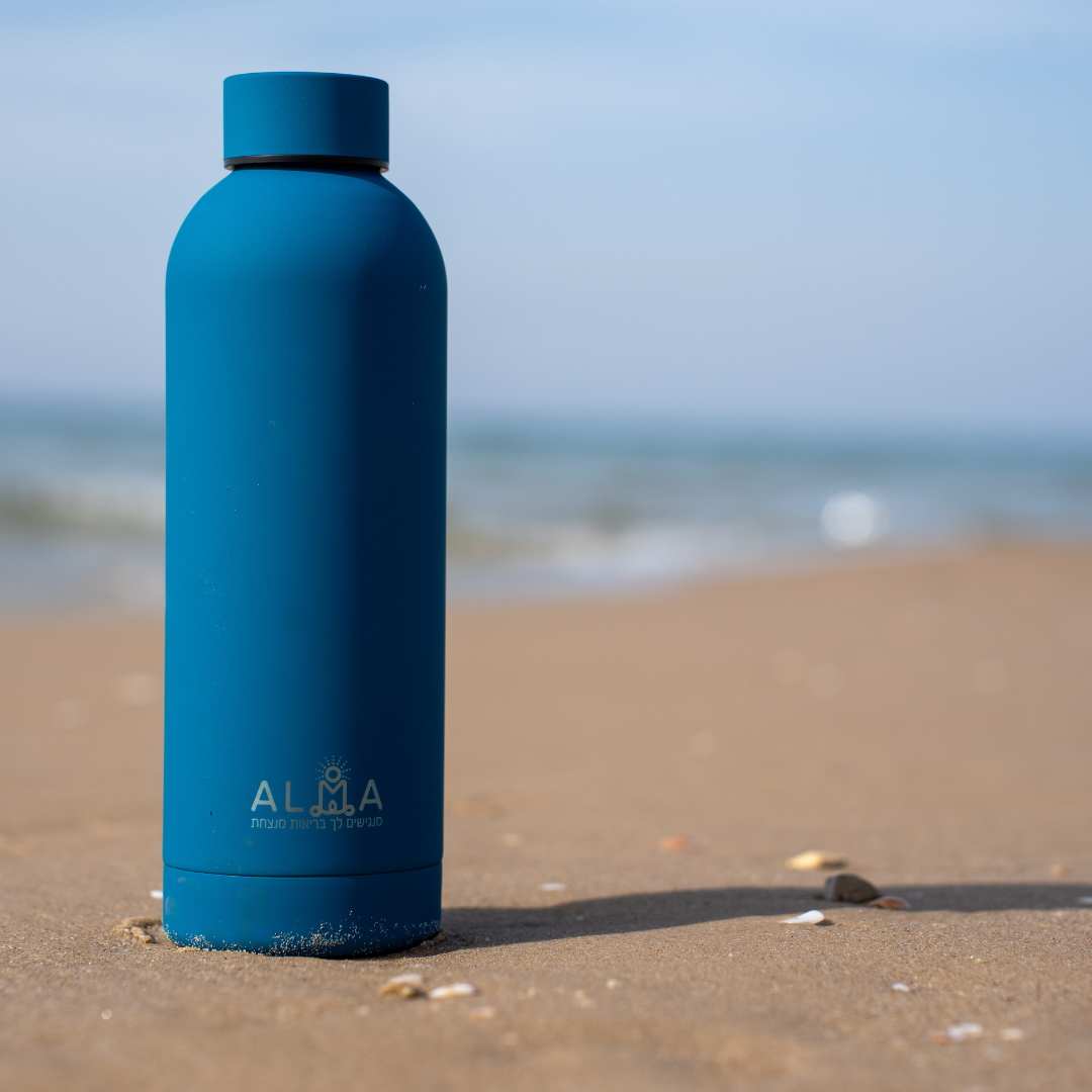בקבוק לשתייה "עלמה" כחול