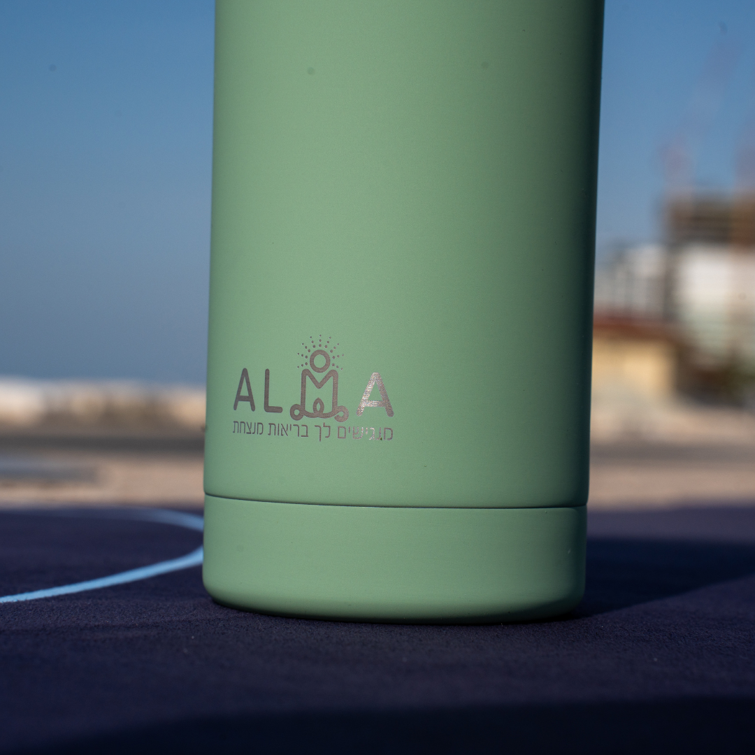 בקבוק לשתייה "עלמה" ירוק