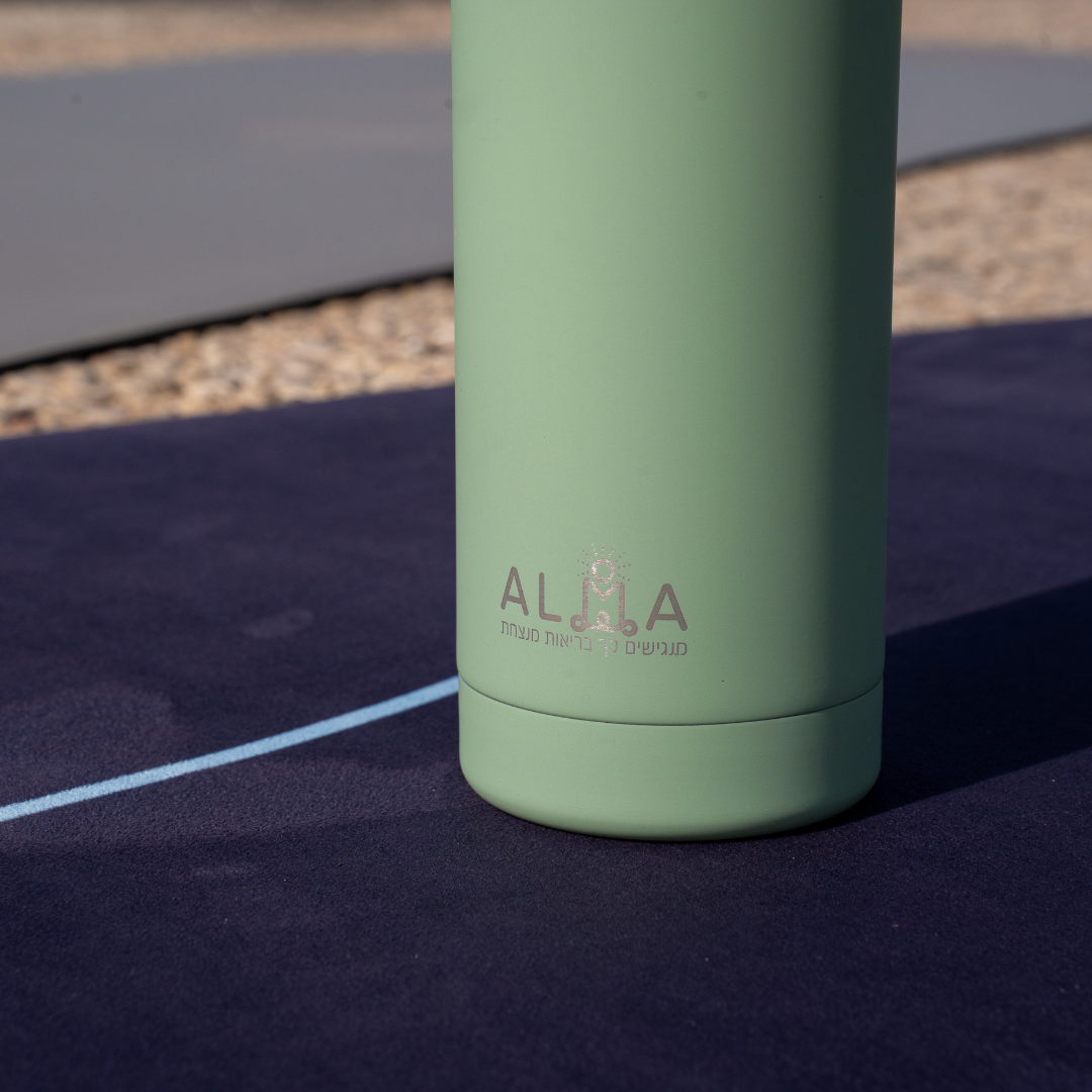 בקבוק לשתייה "עלמה" ירוק