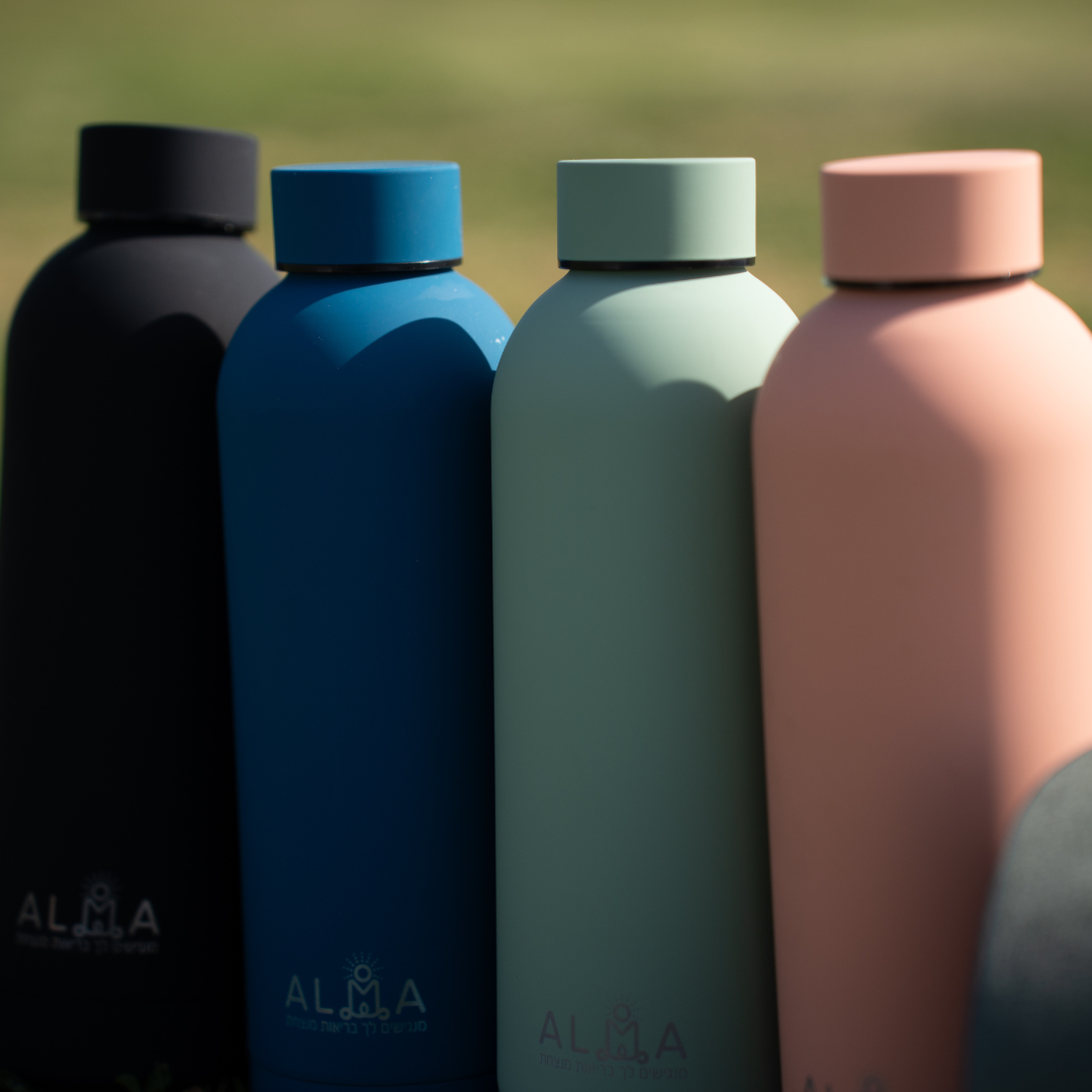 בקבוק לשתייה "עלמה" ירוק