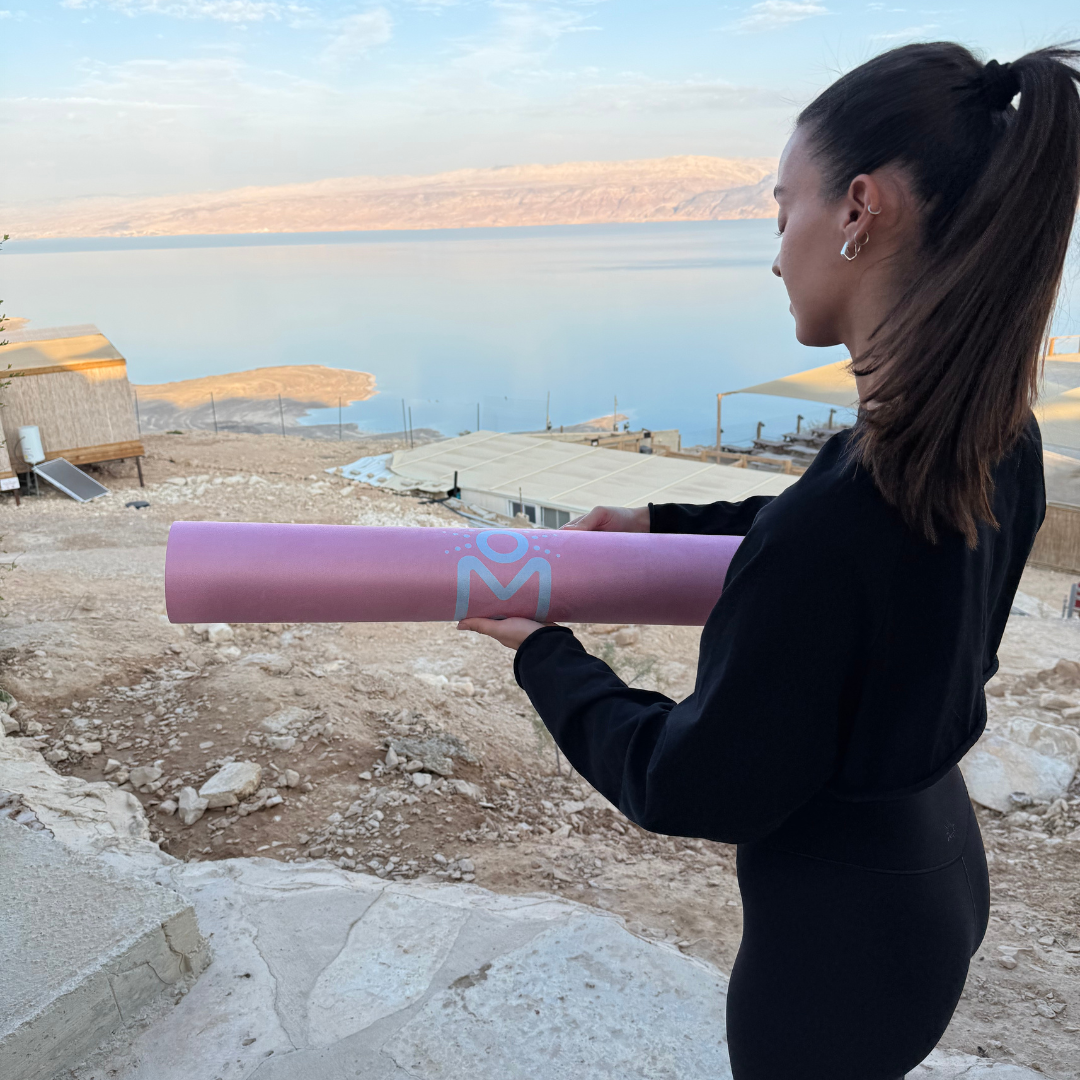 מזרן יוגה "משי מאט" ורוד